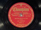 78 RPM -- Lil Johnson (with Springback James,piano), Champion 50052, E/EE- Blues