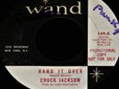 Vintage Record, CHUCK JACKSON: HAND IT OVER, PROMO, 45 rpm, 1964, R&B, Soul
