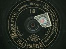 ACOUSTIC 14-INCH PATHE- RIGOLETTO/ LA BELLE HELENE SELECTIONS (1908)