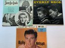 Three EP Jackets - Ricky Nelson, Jerry Lee Lewis, Everly Brothers - NO RECORDS