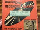 RecorDisc Recording Blanks 4 Pack 7 Inch Blue Label Vinyl Blanks Bobby Byrne