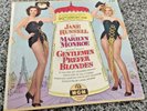 Vintage 45 RPM Records - Gentlemen Prefer Blondes - Marilyn Monroe  Jane Russell