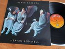 Black Sabbath Heaven And Hell LP 1980 UK 1st Pressing Vertigo EX++