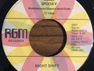 NIGHT SHIFT (Radio) Spooky Rare Modern Soul Disco Funk Boogie RGM Record 45