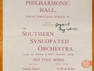 Southern Syncopated Orchestra + Sidney Bechet August 14, 1919 Program