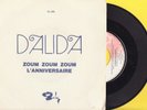 DALIDA SP JUKE BOX PROMO 61.056 L'anniversaire /zoum zoum zoum