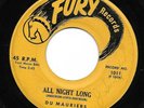 Doo Wop 45 DU MAURIERS All Night Long / Baby I Love You FURY 2nd R&B ROCKER