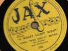 James Wide Mouth Brown 78RPM - Boogie Woogie Nighthawk / Weary Silent Night (E+)