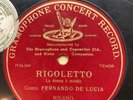 78 rpm FERNANDO DE LUCIA - Rigoletto  - GRAMOPHONE GC 52411 one sided