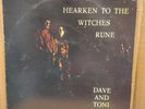 Dave And Toni Arthur Hearken To The Witches Rune 1971  LP rare folk