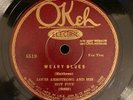 LOUIS ARMSTRONG HOT SEVEN Weary Blues/That's When I'll Come Back to You 78rpm V