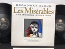 LES MISERABLES  BROADWAY 2 Vinyl LP  Set 1987 GEFFEN GHS-24151 VG+/VG+ W/insert