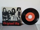 RARE METAL PRIVATE PRESSING - ORIGINAL SIN 45 SILVER 666 PENALTY OF LOVE VG++