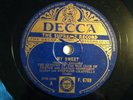 QOTHCOF STEPHANE GRAPPELLY DJANGO REINHARDT My Sweet / Daphne UK Decca 78