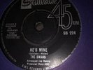 THE  SWANS  7”( HE’S MINE ￼)  45rpm 1963 ORIGINAL GIRL SOUL BEAT 45rpm  EX VINYL