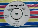 LITTLE WILLIE JOHN - 'TALK TO ME / SPASMS'  RARE 1958 PARLOPHONE DEMO 45  EX