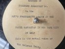 theodore teddy roosevelt acetate record 78rpm speech 1912 boys progressive rare