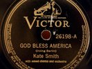 Kate Smith 78 rpm E God Bless America/The Star Spangled Banner Victor 26198 VTG