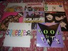 SQUEEZE 8 VINYL ALBUMS SOLD TOGETHER