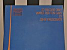 John Frusciante.To record only water for ten days (Vinyl)