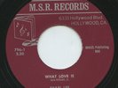 HEAR - Rare Soul / Funk 45 - Shari Lee - What Love Is - M.S.R. Records # 796