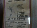 1962 Beatles / Little Richard At The Tower Brighton Framed Mersey Beat Early Ad