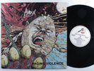 HIRAX Raging Violence METAL BLADE/ENIGMA LP VG++ pushead cover w/ lyric insert ^