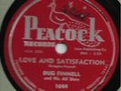 Dug (Doug) Finnell 78rpm - Sugar Man / Love & Satisfaction - Peacock  1644 (E-)