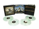 Megadeth : Death by Design Book Box Set wt Warheads On Foreheads Clear Vinyl NEW