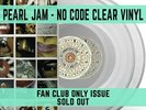 PEARL JAM NO CODE CLEAR VINYL LIMITED TEN CLUB EXCLUSIVE  NEW