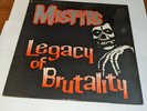 Misfits Legacy Of Brutality 1985 Plan 9 Original 1st Press of 10000 VG++/VG+