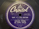 Baby It's Cold Outside record 78RPM Margaret Whiting and Johnny Mercer Capitol 