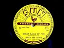 JERRY LEE LEWIS CLSSIC SUN 78  GREAT BALLS OF FIRE / YOU WIN AGAIN US SUN 281 E+