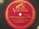 Yehudi Menuhin, Georges Enesco – 78 rpm Victor 7732/33: BACH Concerto