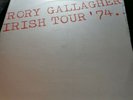 Rory Gallagher Irish Tour '74 Double VINYL LP
