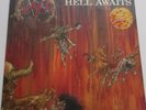 Slayer – Hell Awaits - LP -  Poster -  Orange Red Splatter Vinyl