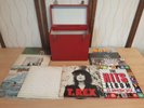 Bundle Of 10 Vintage Vinyl Records With Red Case Pink Floyd Genesis Queen T Rex