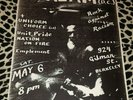 VINTAGE ORIGINAL SCREAM UNIFORM CHOISE UNIT PRIDE FLYER 8.5X11 SXE PUNK RARE