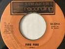rare press FLORA ADAMS FIRE FIRE 45 ROUGH RIDERS Reggae Trinidad 7