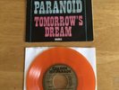 black sabbath- paranoid/tommorows dream belgium orange vinyl 7” ep 1979 rare
