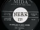50s Rockabilly Country Bop 45 LEN POWELL I'm Going Back To South Carolina MIDA