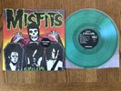 MISFITS EVILIVE 1ST PRESS TRANSLUCENT GREEN VINYL LP PL-908 SHRINK & HYPE STCKR