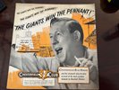1951 Russ Hodges Giants Win The Pennant LP Record - Old Cigarette Advertisement