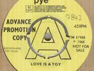 JON LEDINGHAM*LOVE IS A TOY*DEMO*FOLK*THE PYE LABEL*LISTEN TO IT