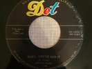 Rockabilly Jiver 45 Joyce Paul - Baby I've Had It HEAR  Dot KILLER
