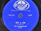 1958 The Silhouettes 78 RPM - Get A Job / I AM Lonely, Ember Records, Canada