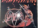 Slayer Show No Mercy LP with insert. Silver label. 1st Pressing NM/VG