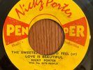 NICKY PORTER Sweetest Way To Feel / Doctor Love 45 on PenPer guyana reggae funk