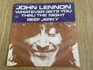Beatles John Lennon Apple Denmark 45 Sleeve WHATEVER GETS YOU THRU THE NIGHT