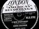 EDDIE COCHRAN CLASSIC 78 C'MON EVERYBODY / DON'T EVER LET ME GO LONDON HL 8792 E